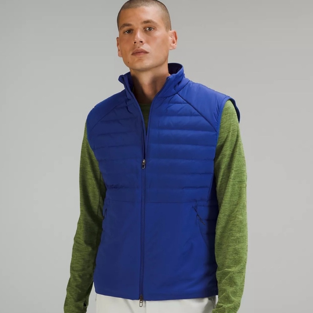 lululemon athletica Men's Royal Blue "Down For It All" Vest